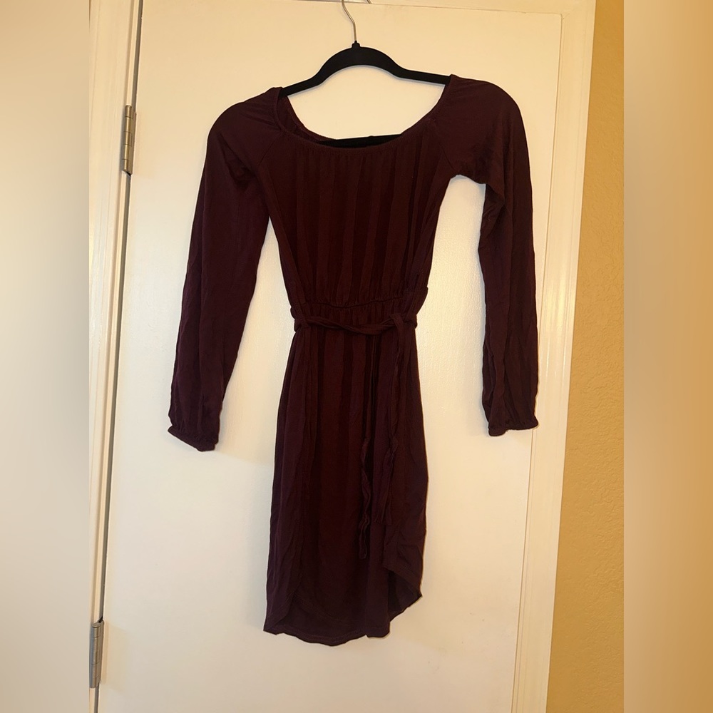 MissGuided Burgundy Dress